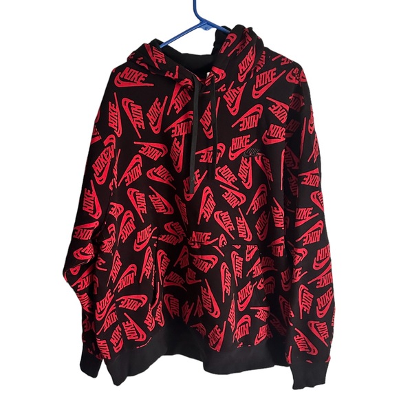 Nike Men's Sportswear Essentials All Over Print Hoodie XXL - Picture 4 of 7